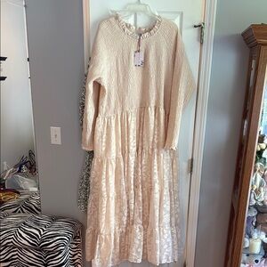 Dainty Jewells Smocked Sundress with Bishop Sleeves